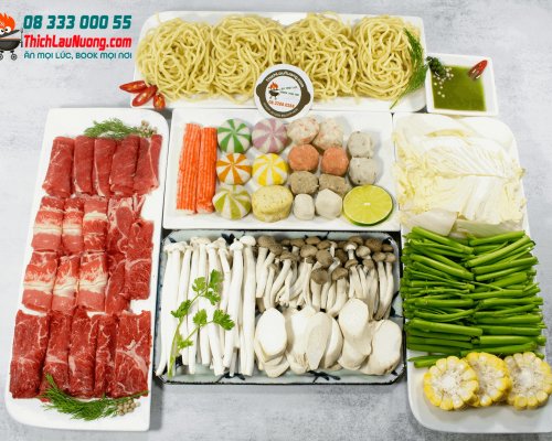 Set Lẩu 2-3 Người Không Cay từ 299k